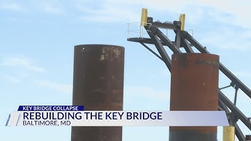 Debris removal, pylon testing underway in Francis Scott Key Bridge rebuild