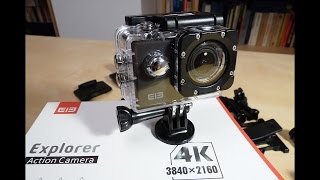 Unboxing the Elephone ELE Explorer 4K Ultra HD WiFi Action Camera Black edition