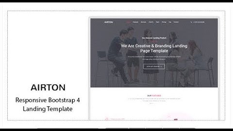 Airton - Responsive Bootstrap 4 Landing Template | Themeforest Templates