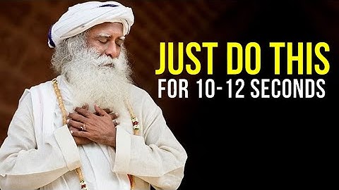 Sadhguru - Can You REALLY Remove NEGATIVE Thoughts?