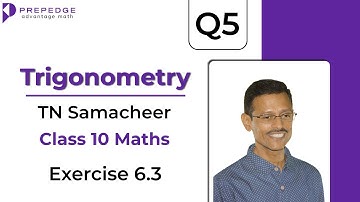 Exercise 6.3 Question 5 | Trigonometry | Samacheer Kalvi 10th Math | Heights and Distance