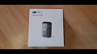 Unboxing DJI MIC 2 TRANSMITTER - SHADOW BLACK