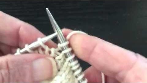 How to Knit kfb Increase (knit front and back) or Bar Increase Continental Style