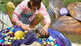 😘🔮Treasures In The River: The Girl Caught A Mutated Giant Clam And Discovered The Source Of Jewelry