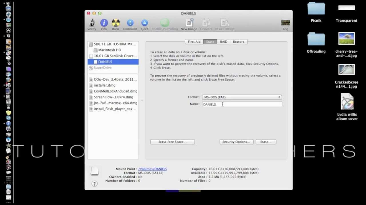 reformat thumb drive for mac and pc