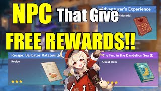 NPC that gives rewards in Monstadt!!