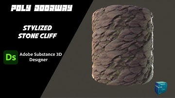 Stylized Stone Cliff - Substance 3D Designer