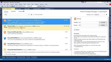exception logging using nlog in c#