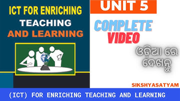 1ST SEM UNIT 5 COMPLETE (ICT FOR ENRICHING TEACHING AND LEARNING)