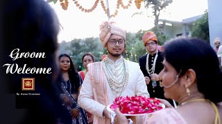 Surprise Welcome for Groom || Damadji Angana Hai Padhare || AnVi