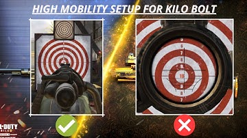 ONE SHOT ONE KILL HIGH MOBILITY ATTACHMENT SETUP KILO BOLT ACTION BEST ATTACHMENT KAR98 COD MOBILE