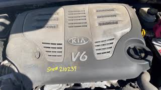 Stk# 210239  2007 Kia Sorento 3.8L Engine