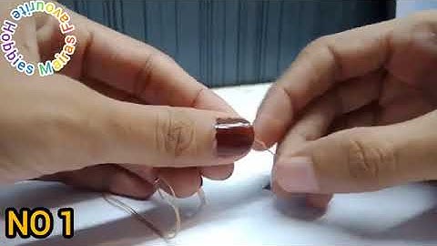 The Fastest And Easiest Way To Knot Your Thread!