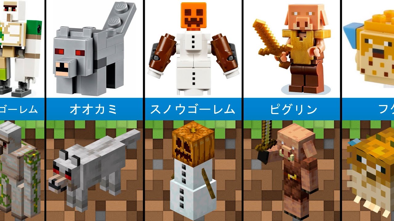 Minecraftのモブとそのレゴコピー 比較 Youtube