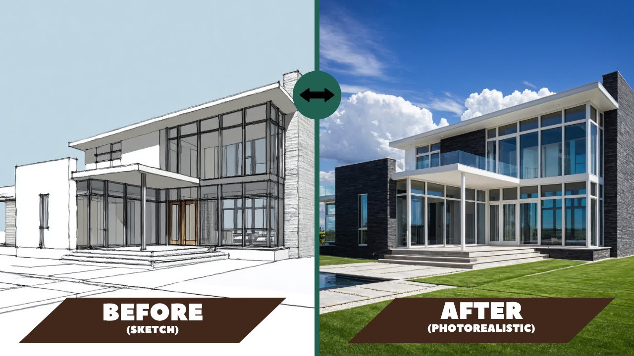 How to Make Realistic Renders Fast with AI | ArchiVinci Guide - YouTube