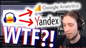 Will Audacity be sending telemetry to Google and Yandex?