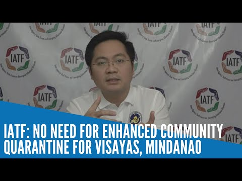 IATF: No need for enhanced community quarantine for Visayas, Mindanao