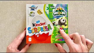 Natoons Kinder Surprise Box l ASMR Unboxing l 6 Cute Animal Toys Inside