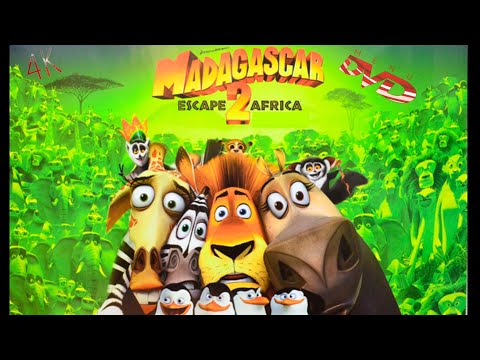 Menu de DVD-Madagascar 2: A Grande Escapada (De 2008) Em 4K