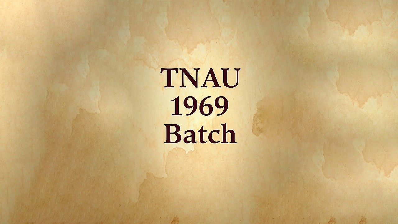 TNAU 1969 Batch