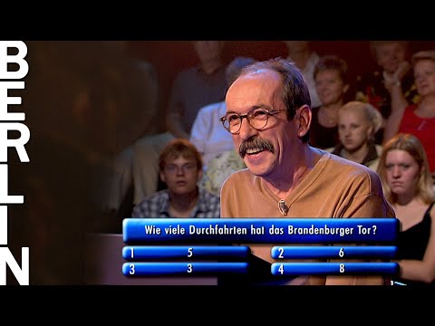 "Wie viele Durchfahrten hat das Brandenburger Tor?" | Das Berlin Quiz (2002) | Folge 44/45