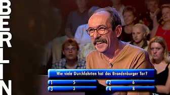 "Wie viele Durchfahrten hat das Brandenburger Tor?" | Das Berlin Quiz (2002) | Folge 44/45