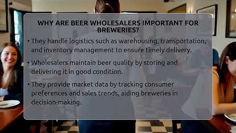 Why Are Beer Wholesalers Important For Breweries? - The Pint Guy