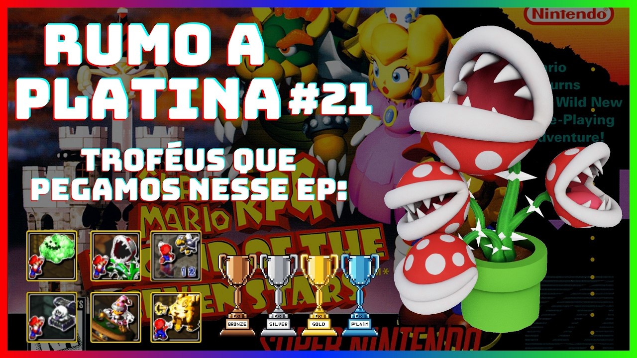 Super Mario RPG (SNES) #21 - Guia de Platina (Retroach/RetroAchievements) - Vila Feijão