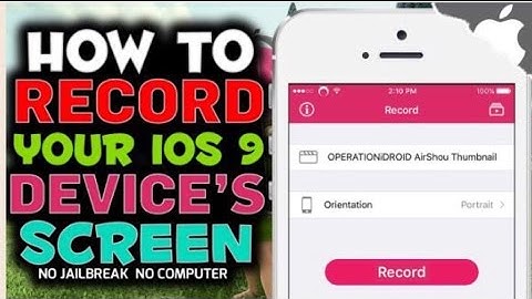 how to record your Phone screen | no jailbreak no computer