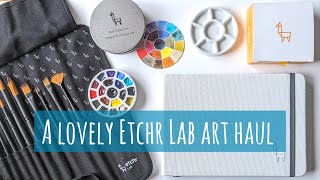 An Etchr Lab Art Haul: Sketchbook, Mini Palette Paint Selection & Watercolour Paintbrush Review