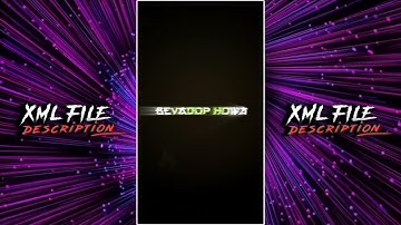 NEW BANGLA ATTITUDE XML 💦⚡NEW BOYS XML VIDEO 💫🔰 NEW TREND XML FILE 💦🍂 || @myself_arfin