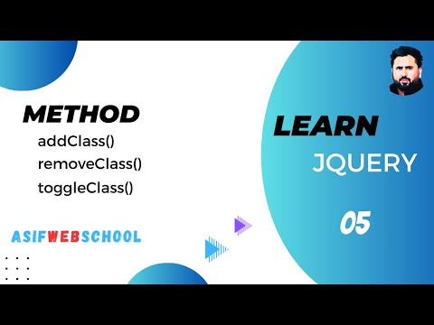 05 jQuery addClass and removeClass in Urdu/Hindi