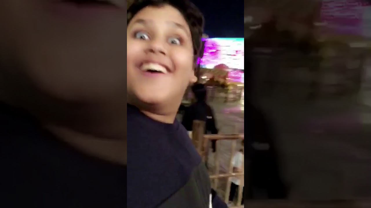 سنابات شيمي مع اخوانه في الملاهي