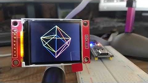 stm32f411 dsp3D on a st7735 display