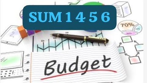 TY B. COM SEM 5 MANAGEMENT ACCOUNT UNIT 3 BUDGET SUM 1 4 5 6 || MSU