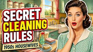 UNSPOKEN Cleaning Rules Every 1950s Housewife Knew (That Kept Homes Spotless)