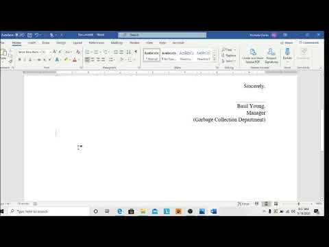 How to create Tear-off section in word