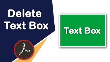 How to delete a text box in pdf with Adobe Acrobat Pro DC