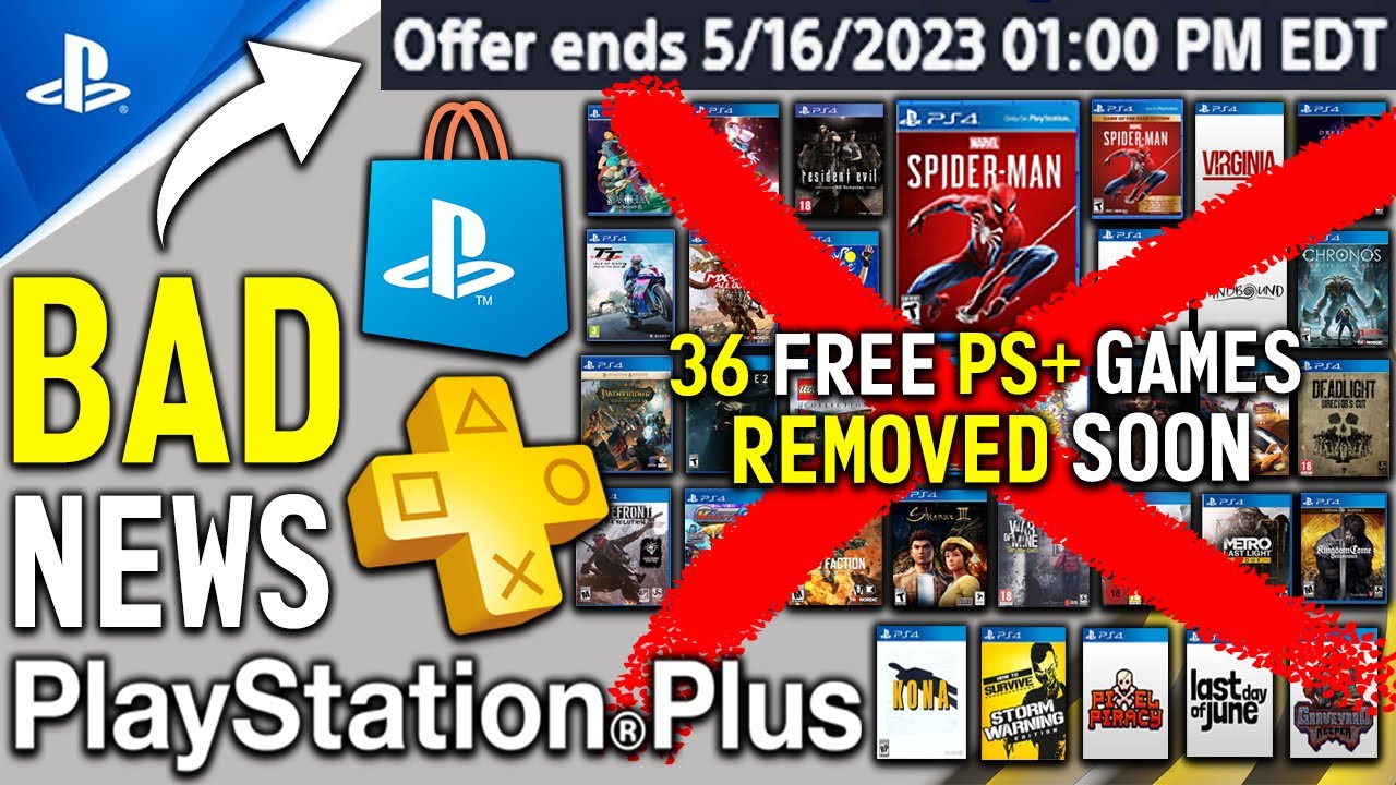 UNFORTUNATE PS Plus News – 36 PS+ Free Games REMOVED Soon and Brand NEW Game Added to PS+ Trials