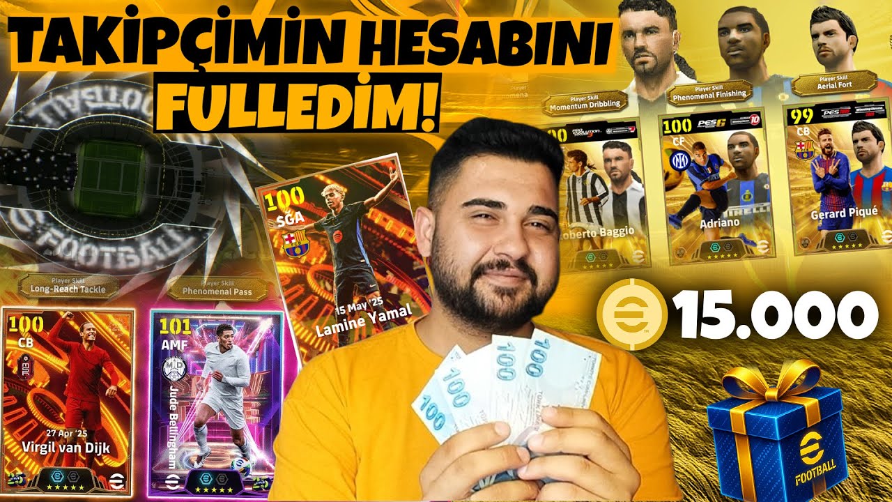 OHAA YOK BÖYLE ŞANS! 😱 TAKİPÇİMİN HESABINA 15.000 MC YÜKLEYİP FULLEDİM! HER ŞEY ÇIKTI! ALTIN DOKUNUŞ