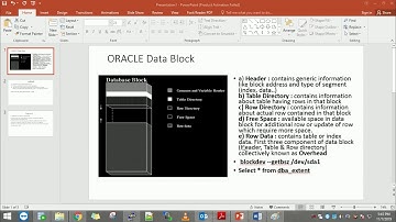 oracle 11g _Logical structure_ data blocks