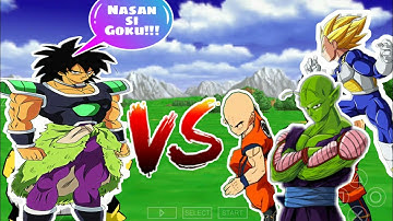 Broly vs Piccolo Krillin and Vegeta Dragon Ball Z Shin Budokai 2