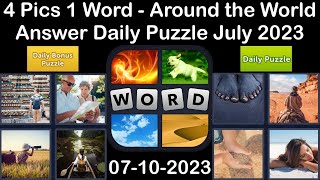 4 Pics 1 Word - Around the World - 10 July 2023 - Answer Daily Puzzle + Bonus Puzzle #4pics1word screenshot 5