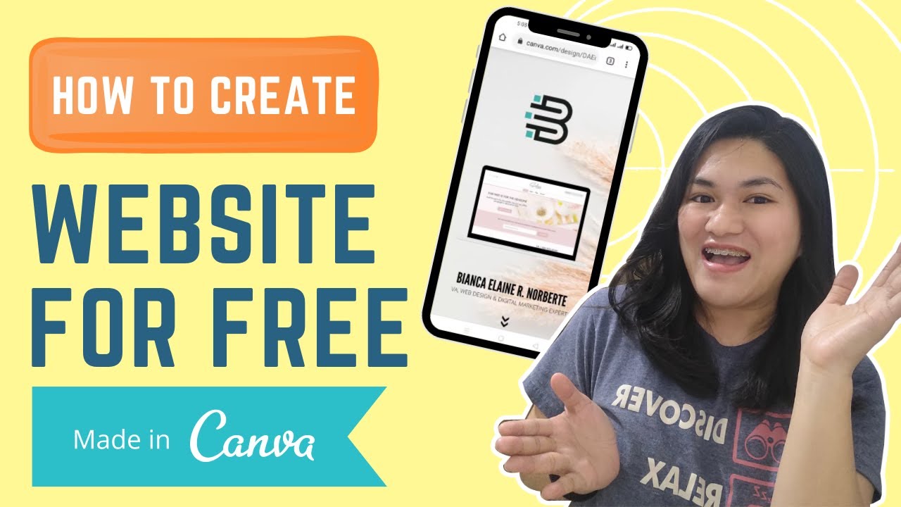 How To Create Website for FREE Using CANVA - YouTube
