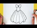 HOW TO DRAW PRINCESS DRESS