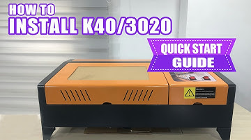 How to install laser 3020 laser engraving machine, Humma NEW K40 laser engraver install show video