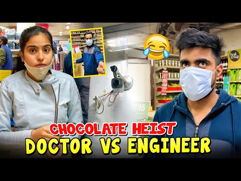 Doctor 👨‍⚕️ vs Engineer 👨‍💻 ~ Who is best 😂 ~ Chocolate Heist ~ Dushyant Kukreja #shorts