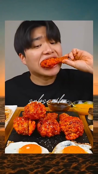 mukbang ayam goreng saus pedas #mukbang #ayam #ramadhan #storyramadhan #mukbangayamgoreng #shorts