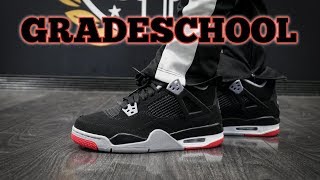 jordan retro 4 bred grade school