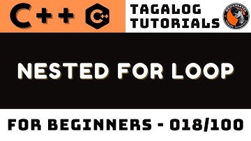 Nested For Loop in C++ Lesson 18 | Tagalog Coding Tutorials